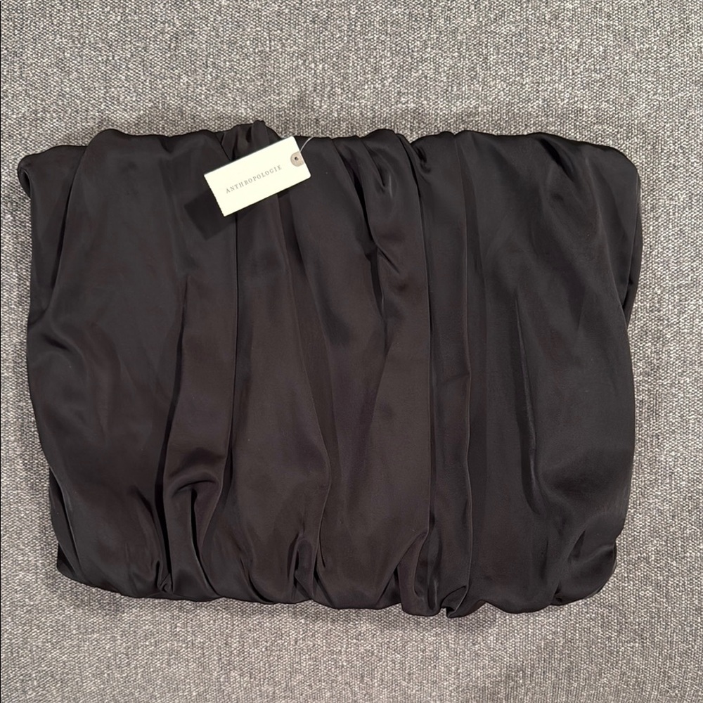 Anthropologie Black Strapless Top